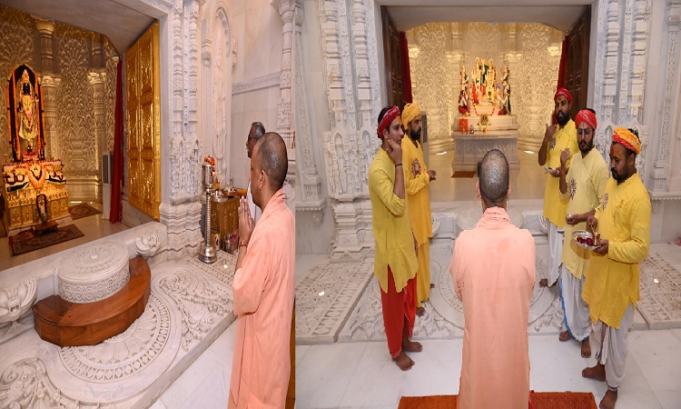 पौधरोपण महा अभियान से पहले सीएम योगी ने श्री रामलला व हनुमानगढ़ी का किया दर्शन-पूजन