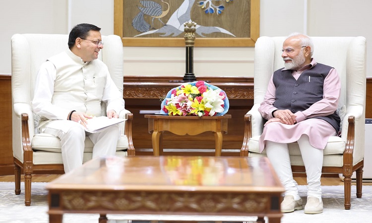 पीएम मोदी से सीएम धामी ने की मुलाकात