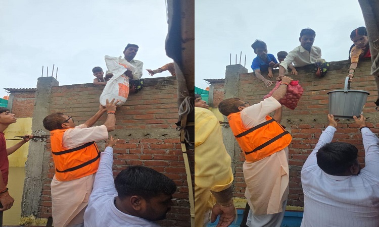 मुख्यमंत्री के निर्देश पर बाढ़ राहत कार्यों के लिए ग्राउंड जीरो पर उतरे मंत्रीगण