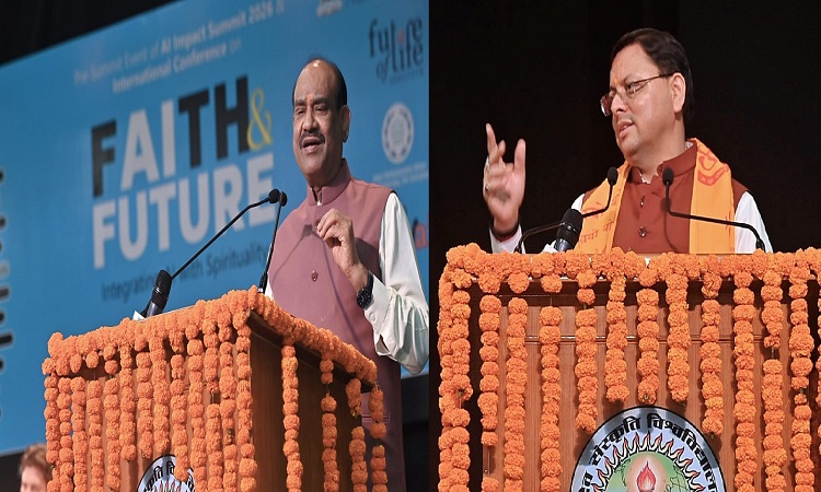 ओम बिरला एवं मुख्यमंत्री धामी ने इण्डियन ए.आई समिट में किया प्रतिभाग