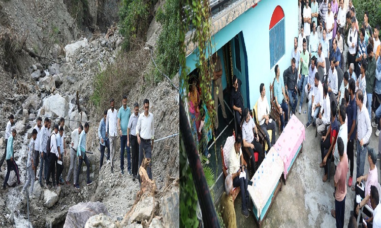 प्रभावितों का दुःख साझा करते हुए डीएम ने हरसंभव सहायता का दिया भरोसा
