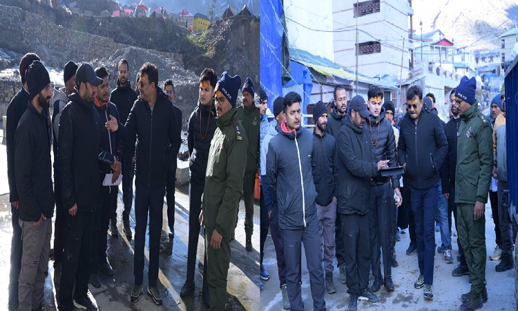 मुख्य सचिव ने केदारनाथ धाम पुनर्निर्माण कार्यों और यात्रियों की सुविधाओं का किया निरीक्षण