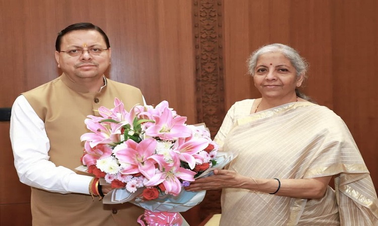CM धामी ने वित्त मंत्री सीतारमण से मुलाकात की