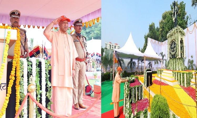 जनप्रतिनिधियों और अधिकारियों ने शहीद पुलिसकर्मियों को अर्पित किया श्रद्धासुमन
