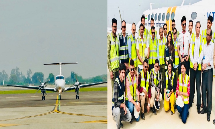 कैलिब्रेशन फ्लाइट ने नोएडा इंटरनेशनल एयरपोर्ट पर की सफल लैंडिंग