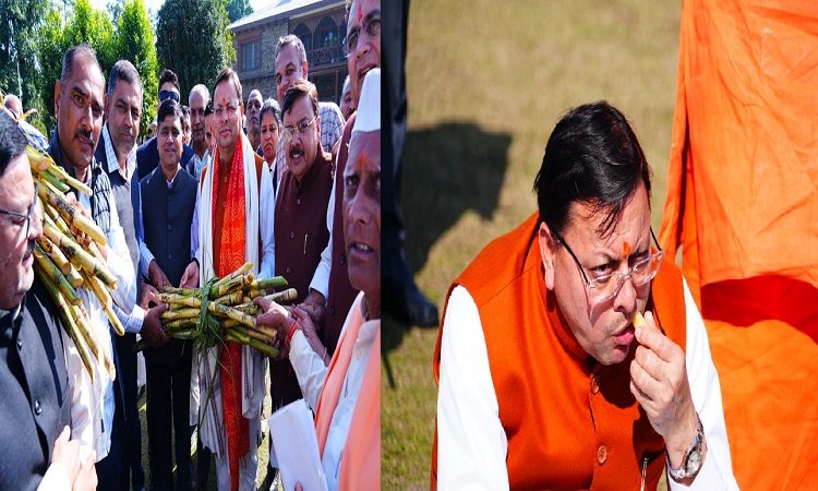 मुख्यमंत्री ने सुनी किसानों की समस्याएं, लिया गन्ने का स्वाद