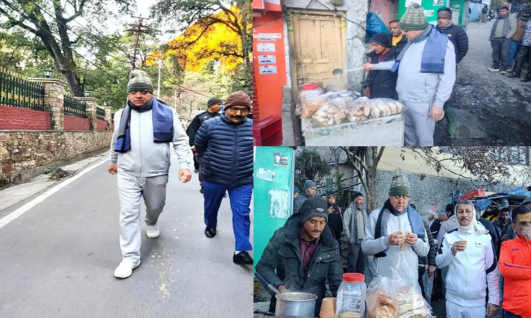 मॉर्निंग वॉक पर निकले CM धामी, चाय की चुस्कियों के बीच जनसंवाद