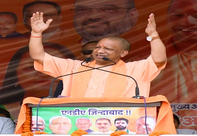 ‘पांच पांडवों’ ने लिया है संकल्प,  बिहार में फिर जंगलराज नहीं आने देना हैः योगी