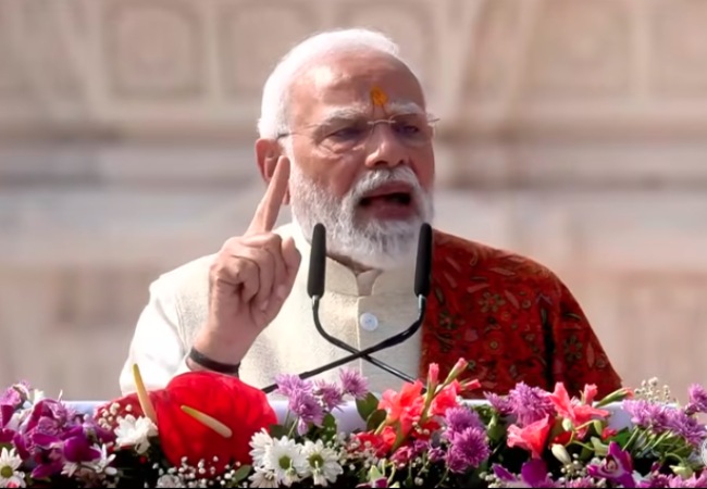 यह ध्वज ‘प्राण जाए पर वचन न जाई’ की प्रेरणा है: पीएम मोदी