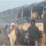 यमुना एक्सप्रेसवे पर भीषण हादसा: सात बसों में लगी आग, 4 की मौत; सीएम योगी ने व्यक्त किया दुख