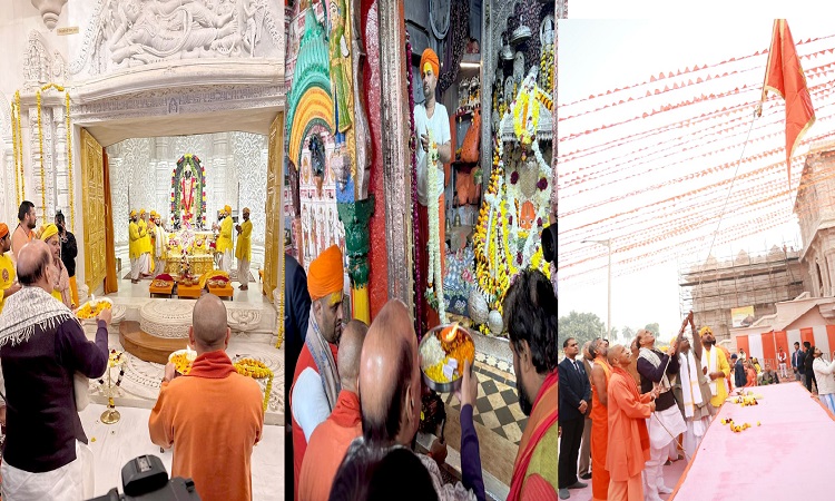 मुख्यमंत्री व रक्षा मंत्री ने हनुमानगढ़ी और रामलला के किए दर्शन-पूजन