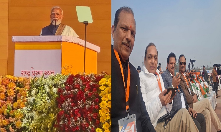 पहली दफा भाजपा के समारोह में सम्मिलित हुए पं. दीनदयाल उपाध्याय के प्रपौत्र