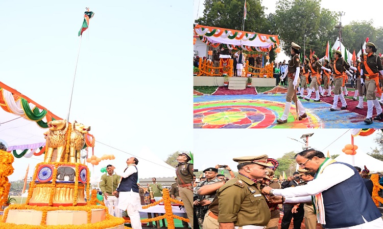 उप मुख्यमंत्री ने पुलिस लाइन प्रयागराज में ध्वजारोहण किया, संपूर्ण परिसर देशभक्ति से हुआ ओत-प्रोत