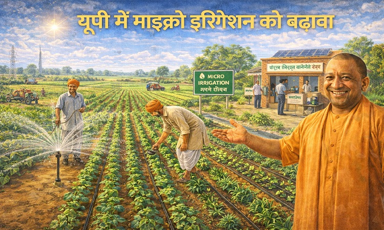 यूपी में माइक्रो इरिगेशन को बढ़ावा, गोरखपुर और संतकबीर नगर में बन रहीं पायलट परियोजनाएं