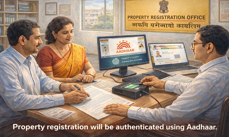 यूपी में संपत्ति रजिस्ट्री होगी आधार से प्रमाणित, फर्जी रजिस्ट्रियों पर लगेगी रोक