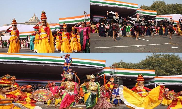 गणतंत्र दिवस पर पहली बार नौ राज्यों के कलाकारों ने दी सांस्कृतिक प्रस्तुतियां