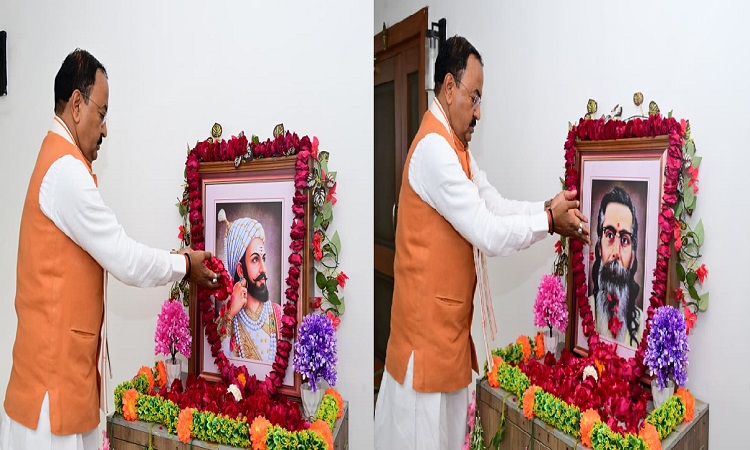 केशव मौर्य ने छत्रपति शिवाजी महाराज और माधवराव सदाशिवराव गोलवलकर ‘गुरुजी’ को किया नमन