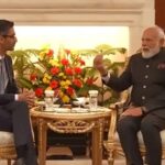 गूगल CEO ने पीएम मोदी से की मुलाकात, बोलें- भारत आकर अच्छा लगा