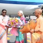 अयोध्या आगमन पर राष्ट्रपति का भव्य स्वागत, राज्यपाल और मुख्यमंत्री रहे उपस्थित