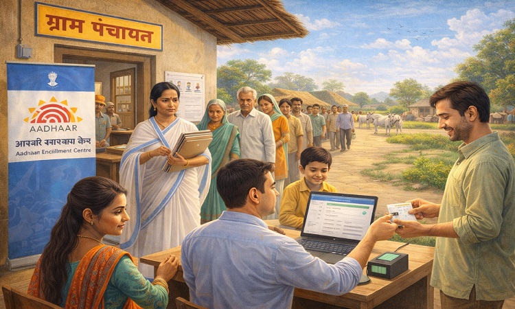 योगी सरकार ने दी ग्रामीणों को बड़ी राहत, 6 जिलों की 110 ग्राम पंचायतों में आधार सेवाएं शुरू