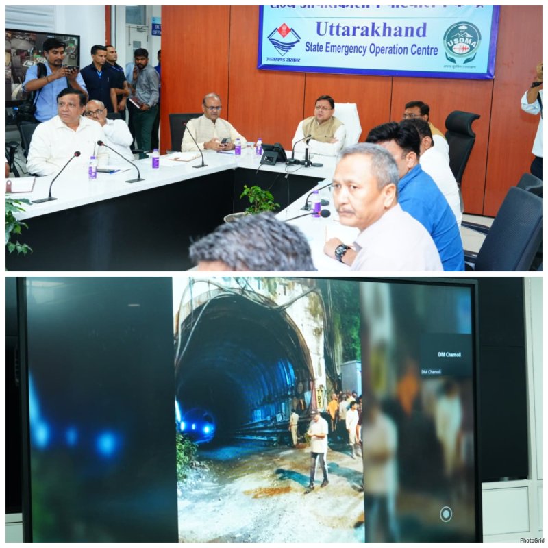 THDC Tunnel Accident: धामी ने संभाली बचाव अभियान की कमान, रेस्क्यू किए गए मजदूरों से वीडियो कॉल पर बात