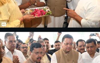 Nitin Naveen performed puja at Mahalaxmi temple