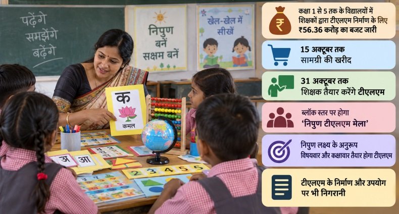 योगी सरकार में हर कक्षा को मिलेगा सीखने का नया साधन, ₹56.36 करोड़ से बनेंगे टीएलएम
