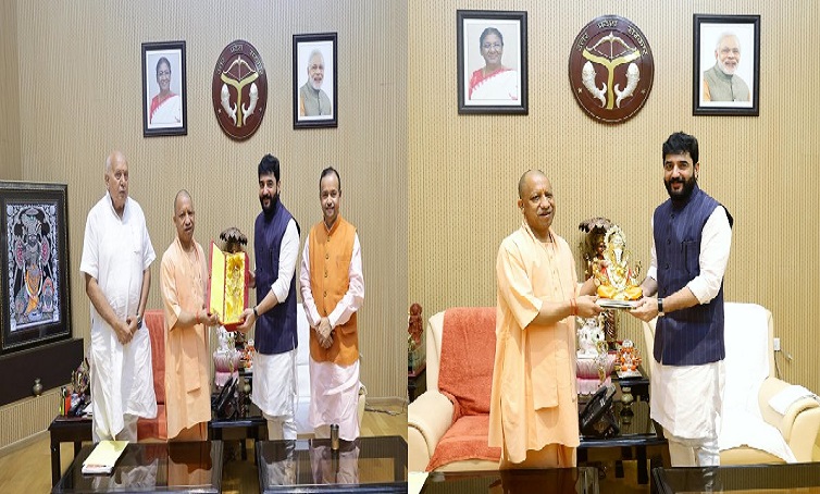 केंद्रीय राज्यमंत्री मुरलीधर मोहोल ने CM योगी से की शिष्टाचार भेंट