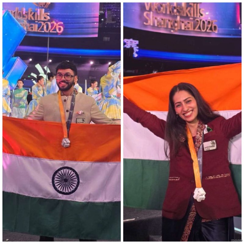 WorldSkills 2026 में उत्तराखंड के युवाओं का शानदार प्रदर्शन, सानिया और पार्थ ने जीते रजत पदक