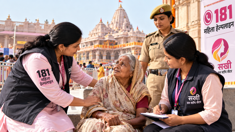 CM योगी की प्राथमिकता में महिला सुरक्षा, राम मंदिर परिसर में मिली वृद्धा को वन स्टॉप सेंटर ने परिवार से मिलाया
