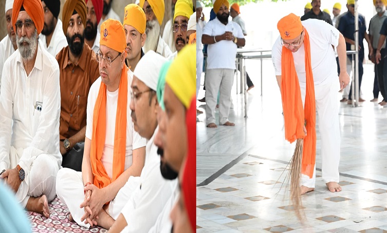 सेवा संकल्प अभियान’ के तहत नानकमत्ता पहुंचे मुख्यमंत्री धामी, स्वच्छता अभियान में किया श्रमदान