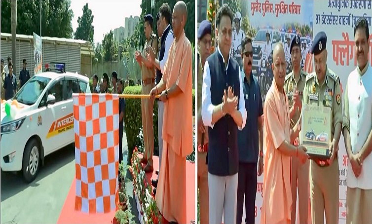 CM योगी ने 25 चार-पहिया और 62 दो-पहिया वाहनों को हरी झंडी दिखाकर किया रवाना